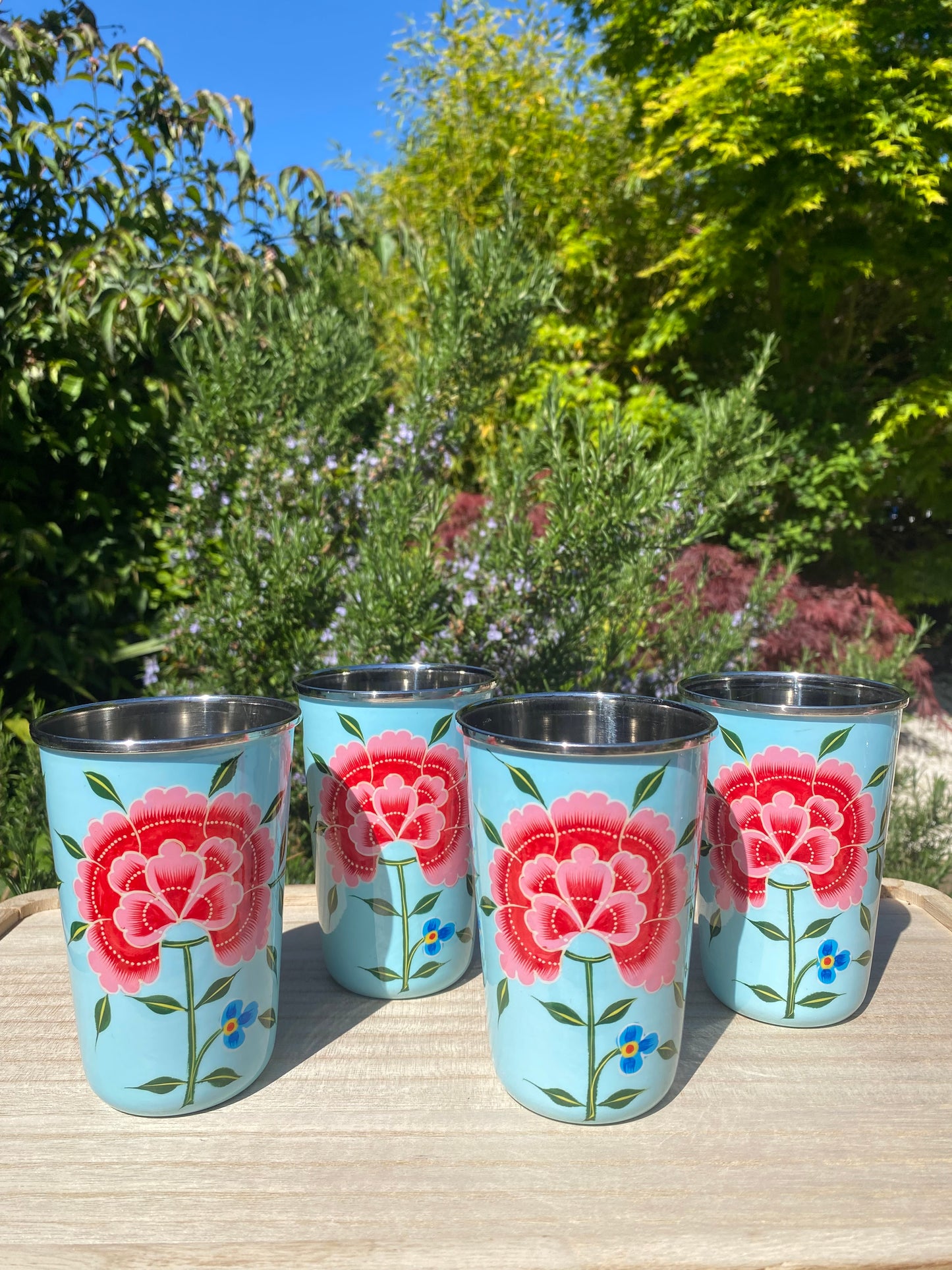 Set of 4 Tumblers from Kashmir