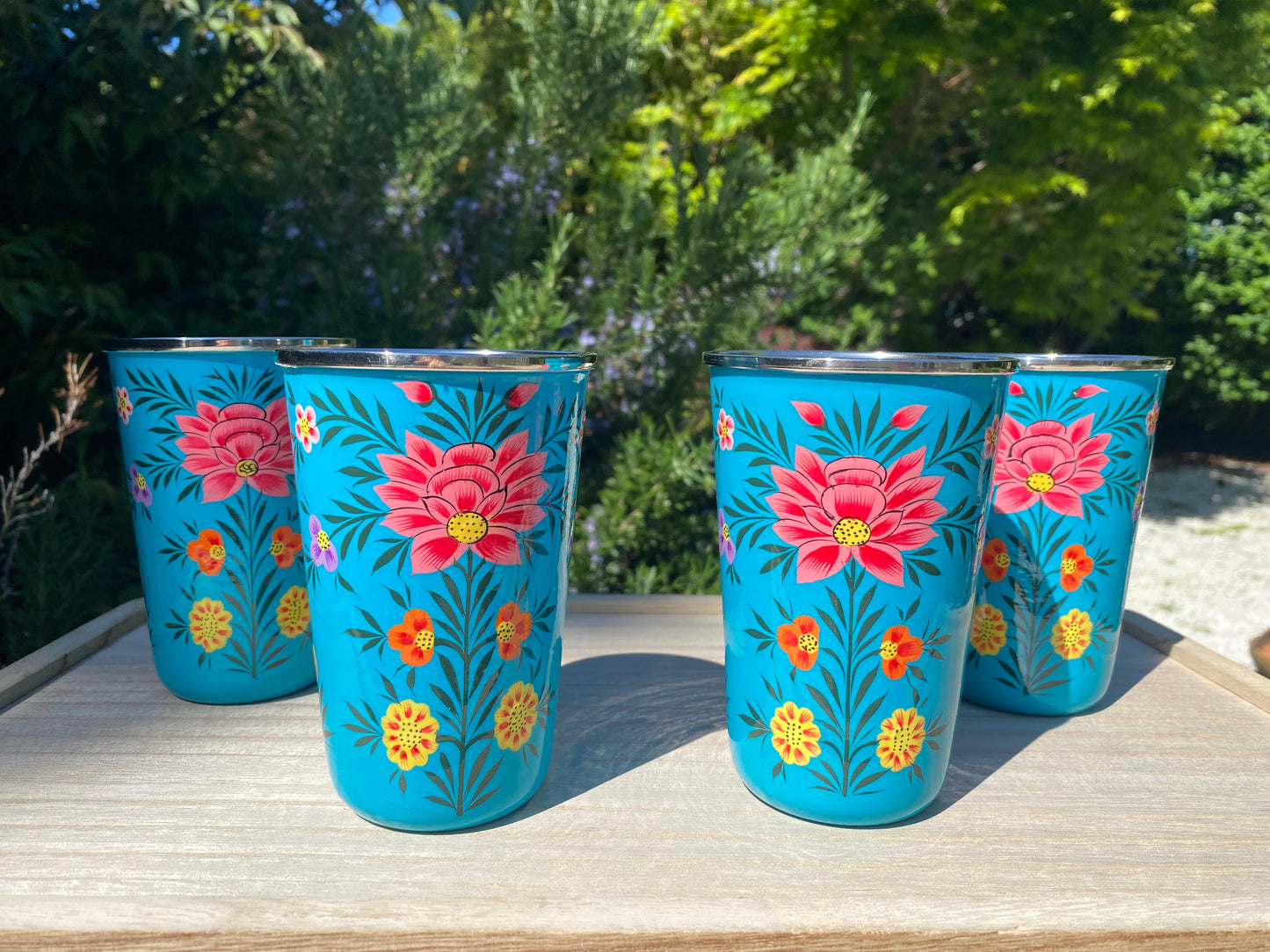 Set of 4 Tumblers from Kashmir