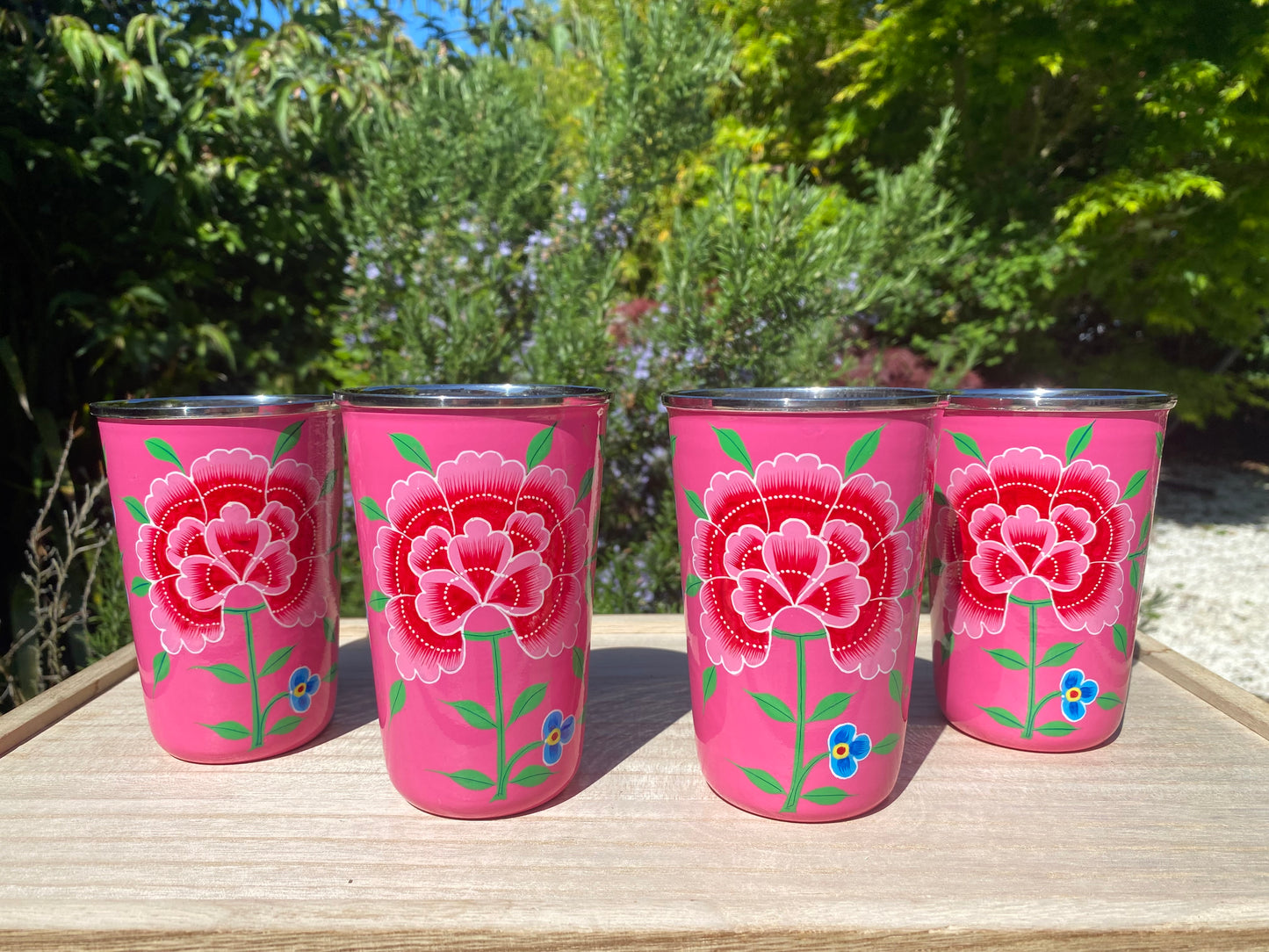 Set of 4 Tumblers from Kashmir