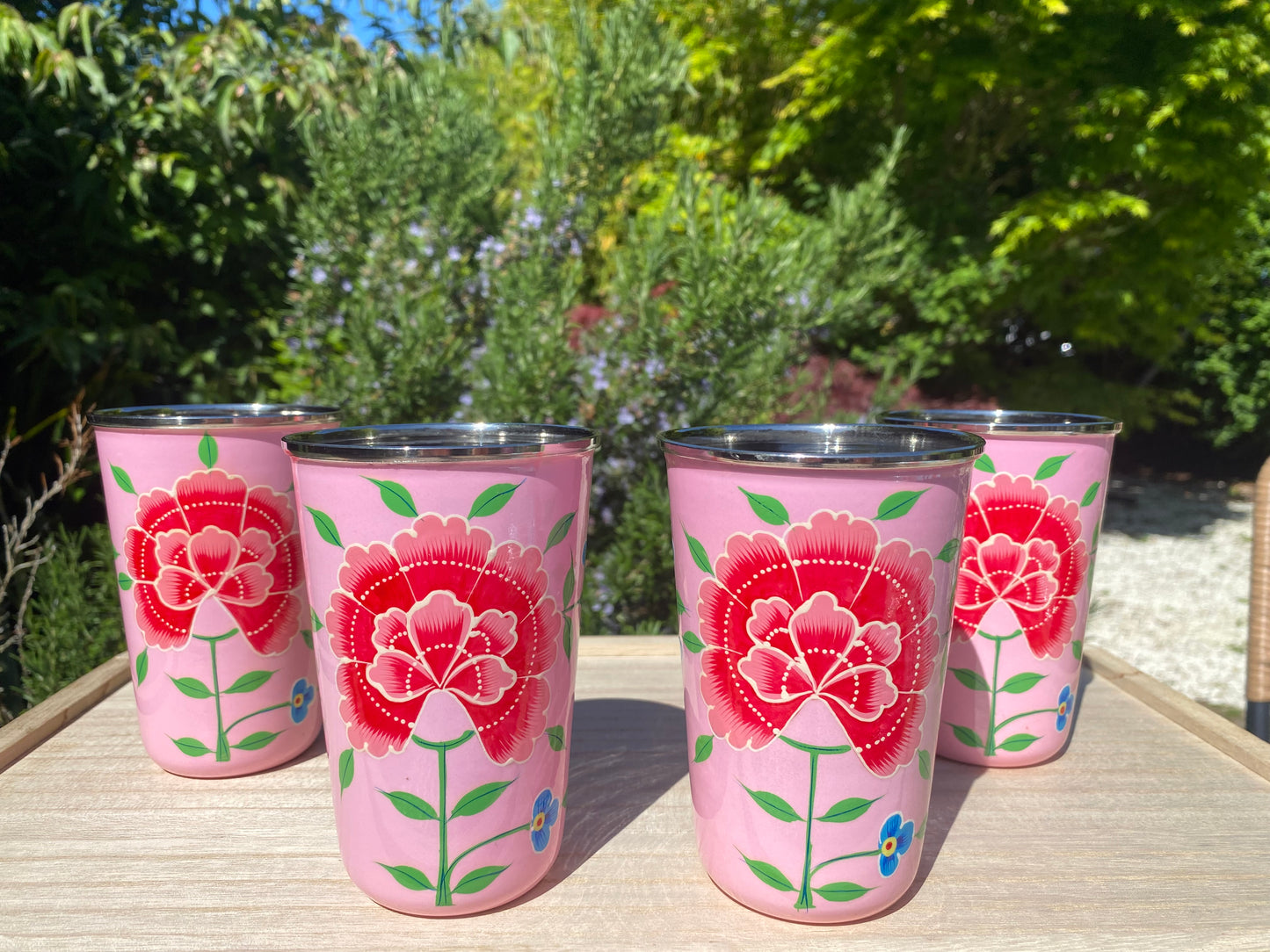 Set of 4 Tumblers from Kashmir