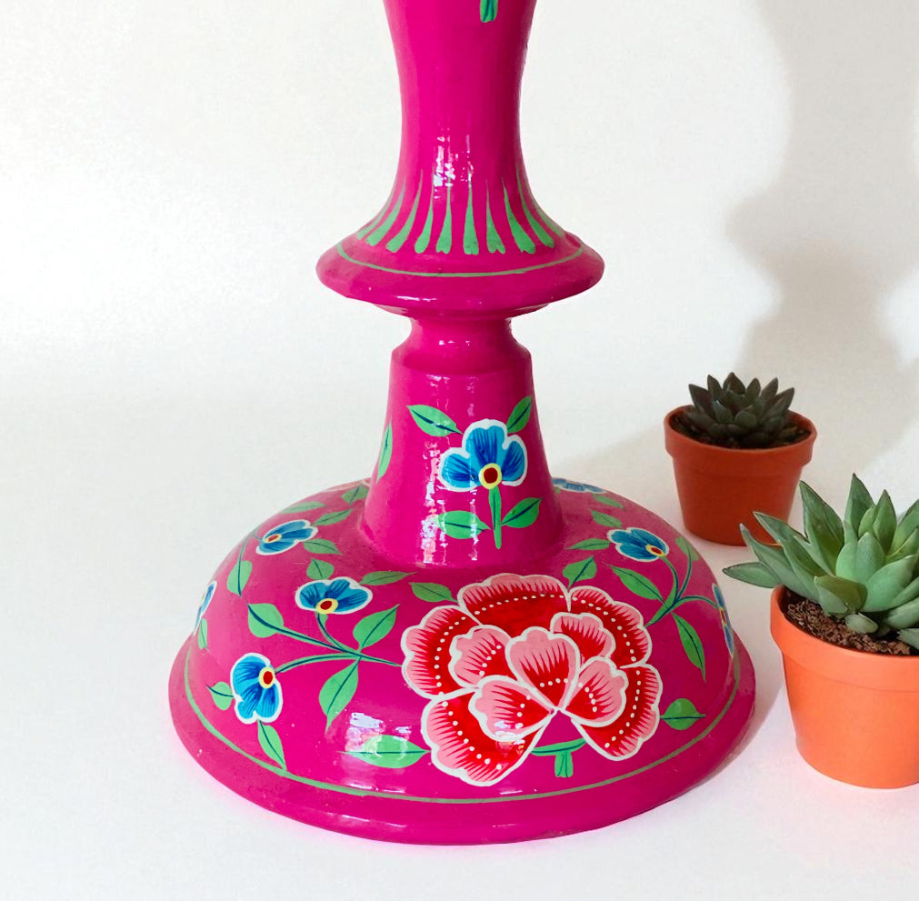 Floral Candleholder from Kashmir
