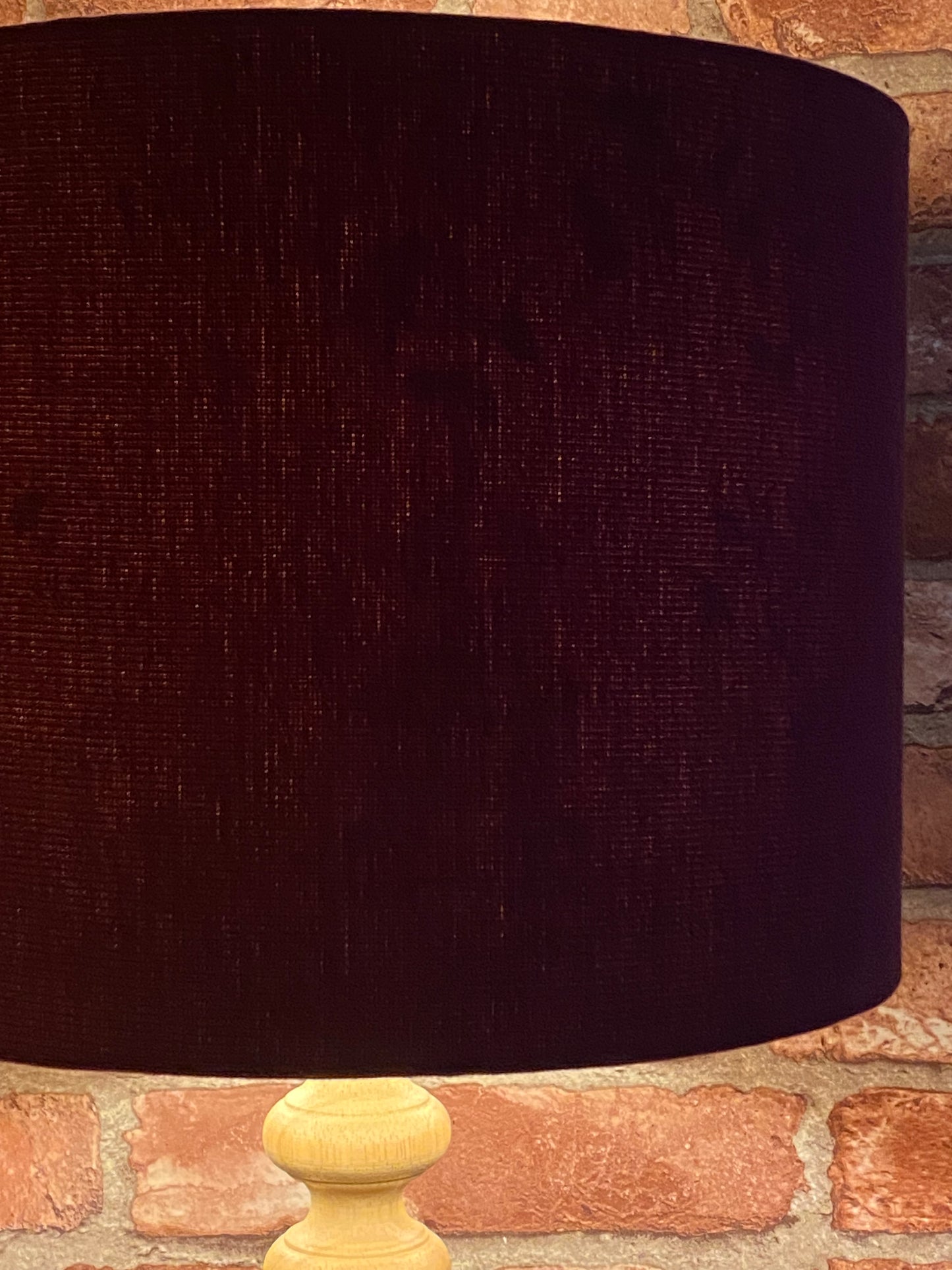 Burgundy Lampshade with Gold Chinoiserie Bird Lining