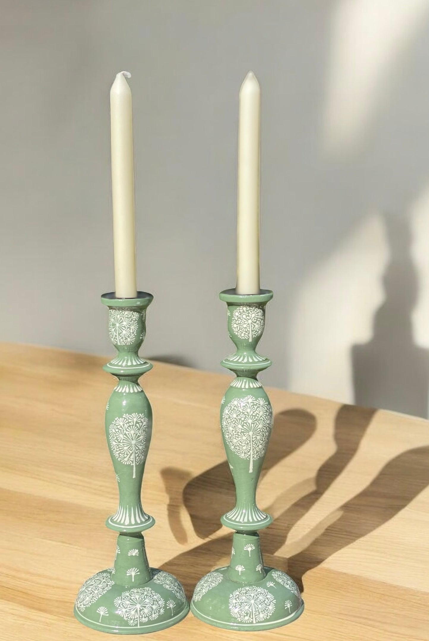 Floral Candleholder from Kashmir