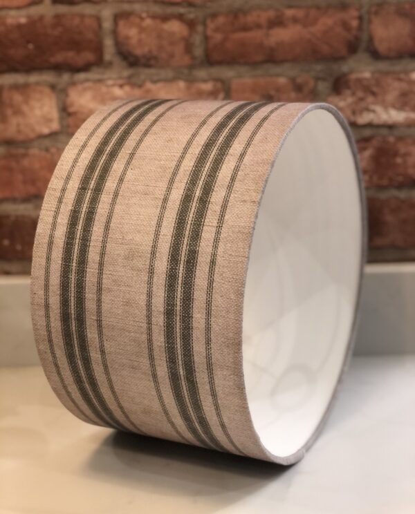 *sage-green-and-natural-linen-stripe-lampshade