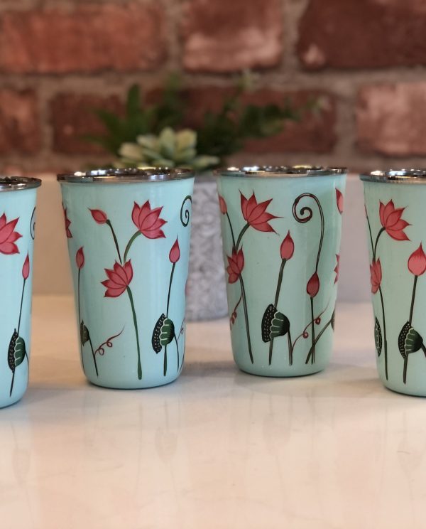 *pale green lily tumblers from kashmir